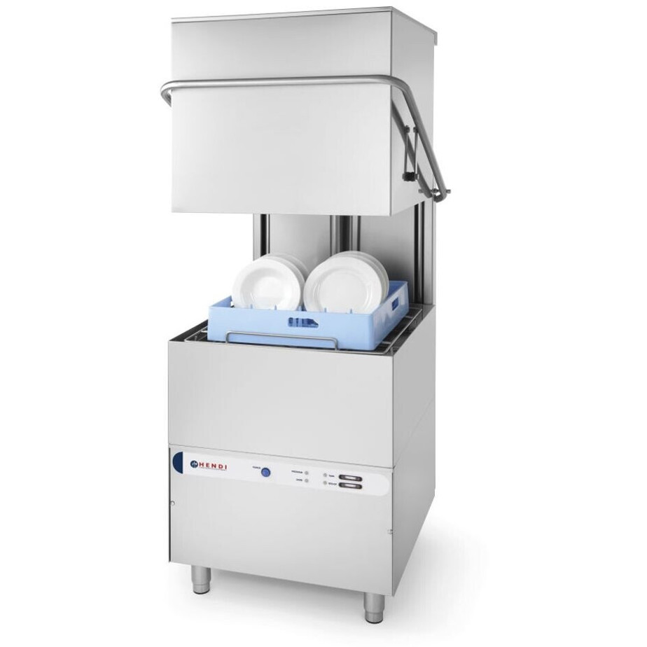 Hendi - Haubenspülmaschine K1500 - Gastro-Spülmaschinen - Besteckkorb, Tellerkorb