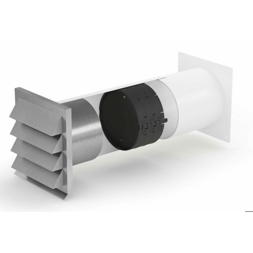 Naber - E-Jal 150 THERMOBOX - Mauerkasten - silber, Edelstahl, Abluftbetrieb