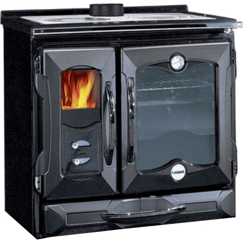 La Nordica - Suprema - Holzherd - schwarz, Backofen, 8,5 kW