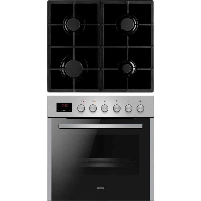 Amica - EHEG 934 112 E - Herd-Set - Gaskochfeld, 65 Liter, Teleskopauszug