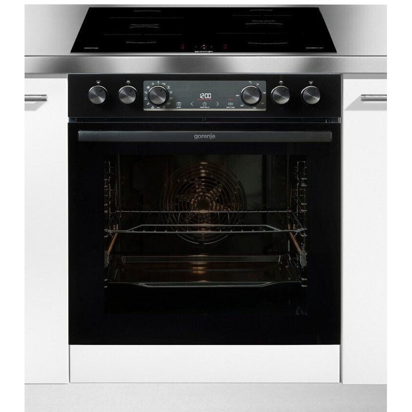 Gorenje - BCSI737DBGOT + GI6400BSCOT - Herd-Set - Induktionskochfeld, Hydrolyse-Reinigung, GentleClose