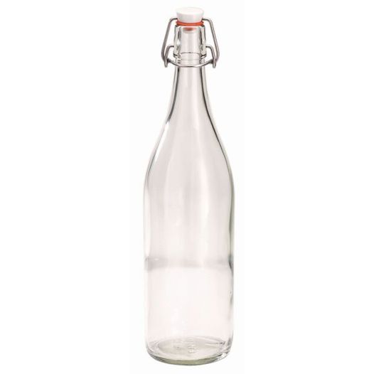 Frilich - CARAFINE - Glasbügel-Flasche 1L, Kompakt und Leicht
