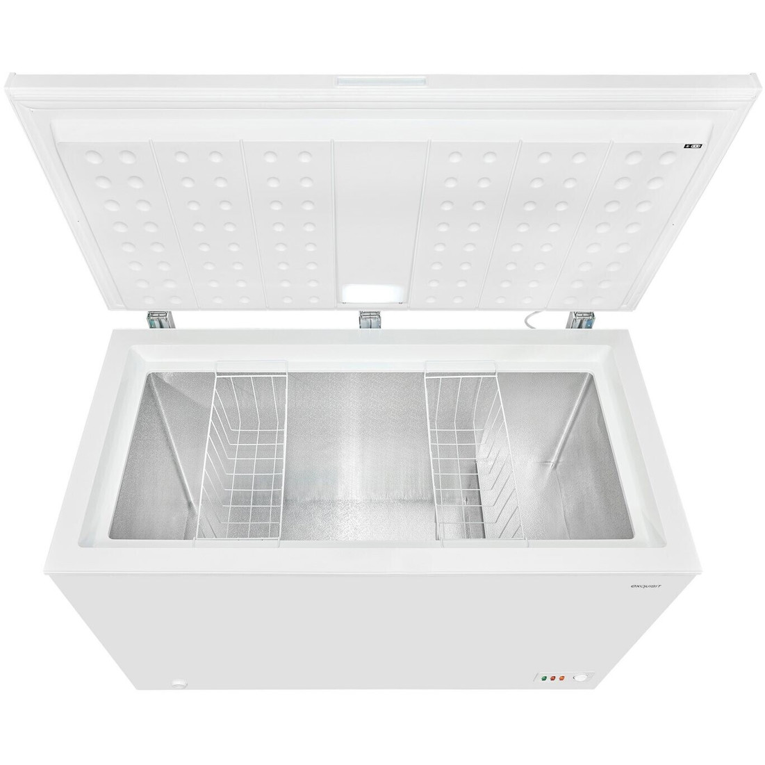 Exquisit - GT320-030D - Gefriertruhe - 300 Liter Inhalt, mit Rollen, Innenbeleuchtung