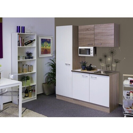 Flex-Well - Singleküche Samoa - Miniküche - 150 cm, mit Spüle, Mikrowelle