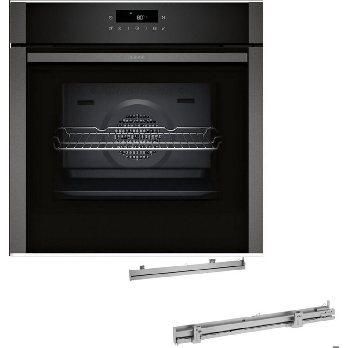 Neff - B6ACJ7AG3 - Einbaubackofen - Pyrolyse, CircoTherm, 71 Liter