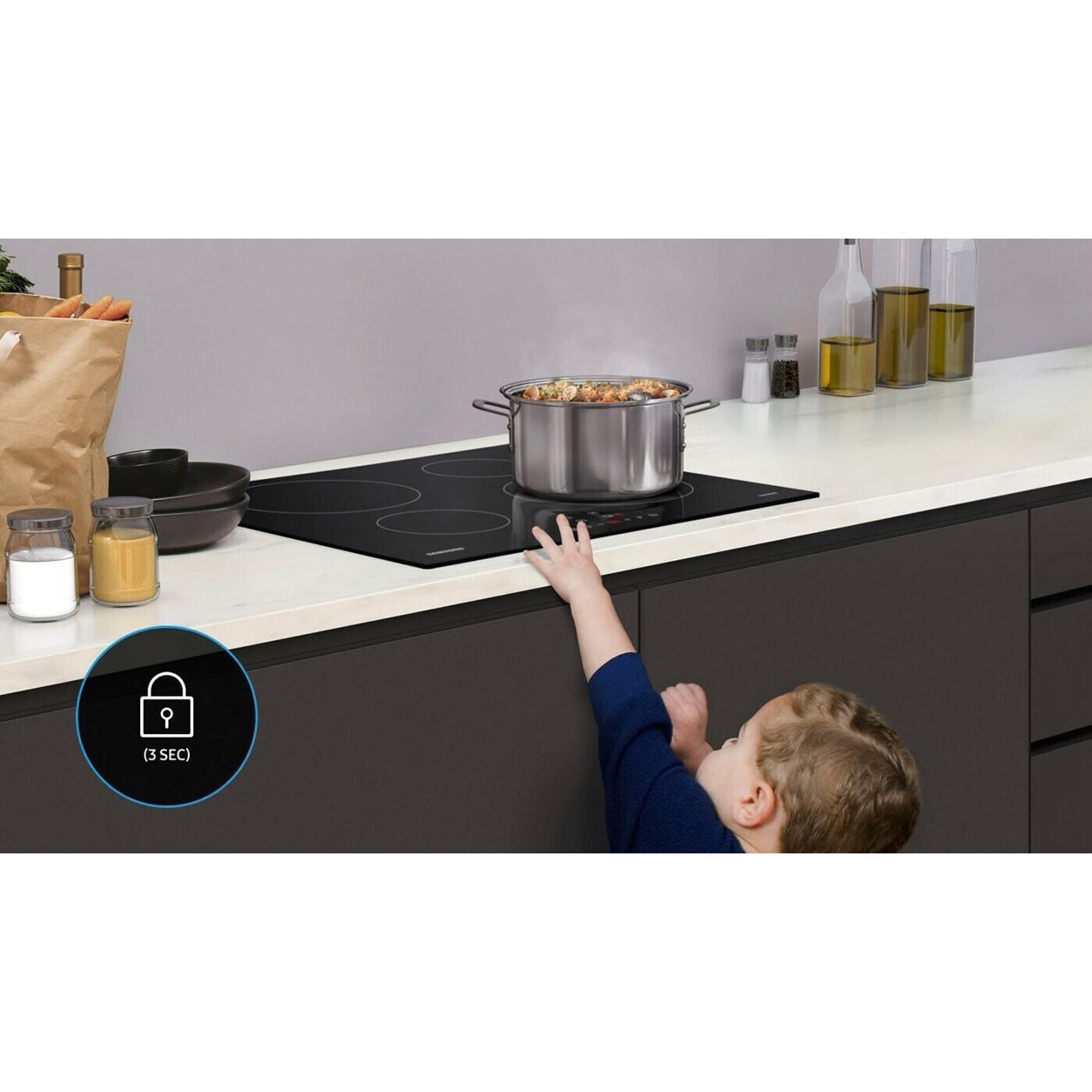 Samsung - NZ64B5046JK/U1 - Induktionskochfeld - 4 Kochzonen, Touch-Control, WLAN