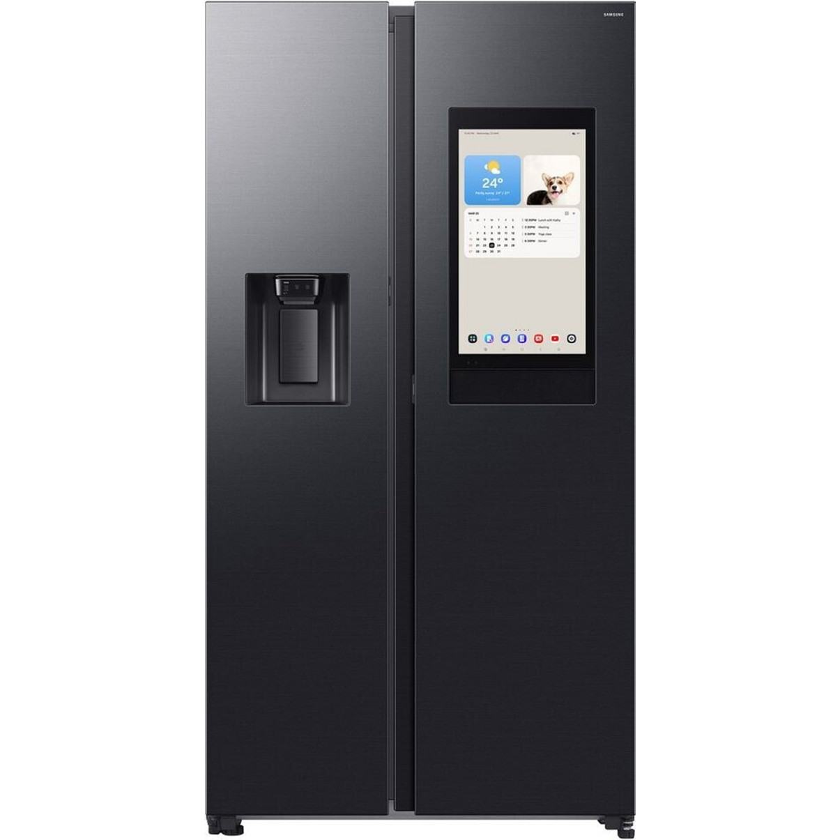 Samsung - Family Hub - RS90F66BEFEF - Side-by-Side-Kühlschrank - No-Frost, 614 Liter, Smart