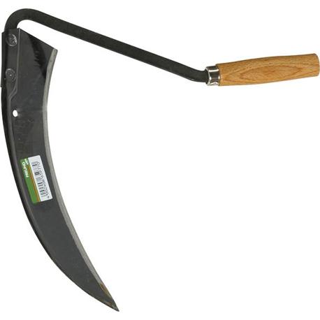 FREUND VICTORIA Gartengeräte - 65976 (halbgeschmiedete, geschliffene Sensen-Sichel m. Schneidschutz, 300 g, 340 mm Länge, 260 mm Arbeitsbreite)