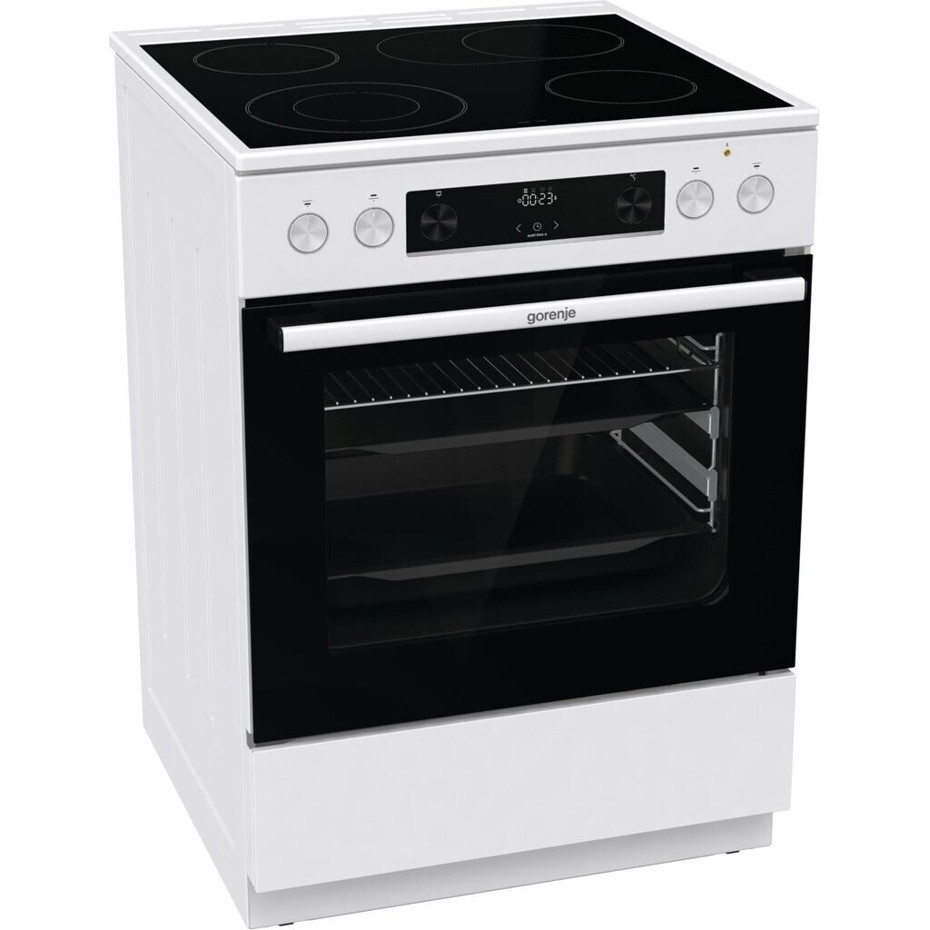 Gorenje - GECS6C70WPA - Elektroherd - 4 Kochzonen, 71 Liter Backofen, Hydrolyse-Reinigung