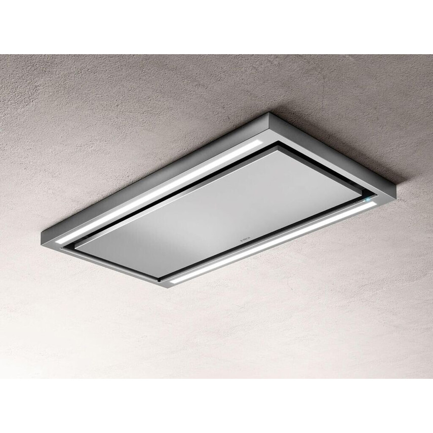 Elica - CLOUD SEVEN - IX/A/90 - Deckenhaube - 90 cm, 760 m³/h Abluft, LED-Beleuchtung