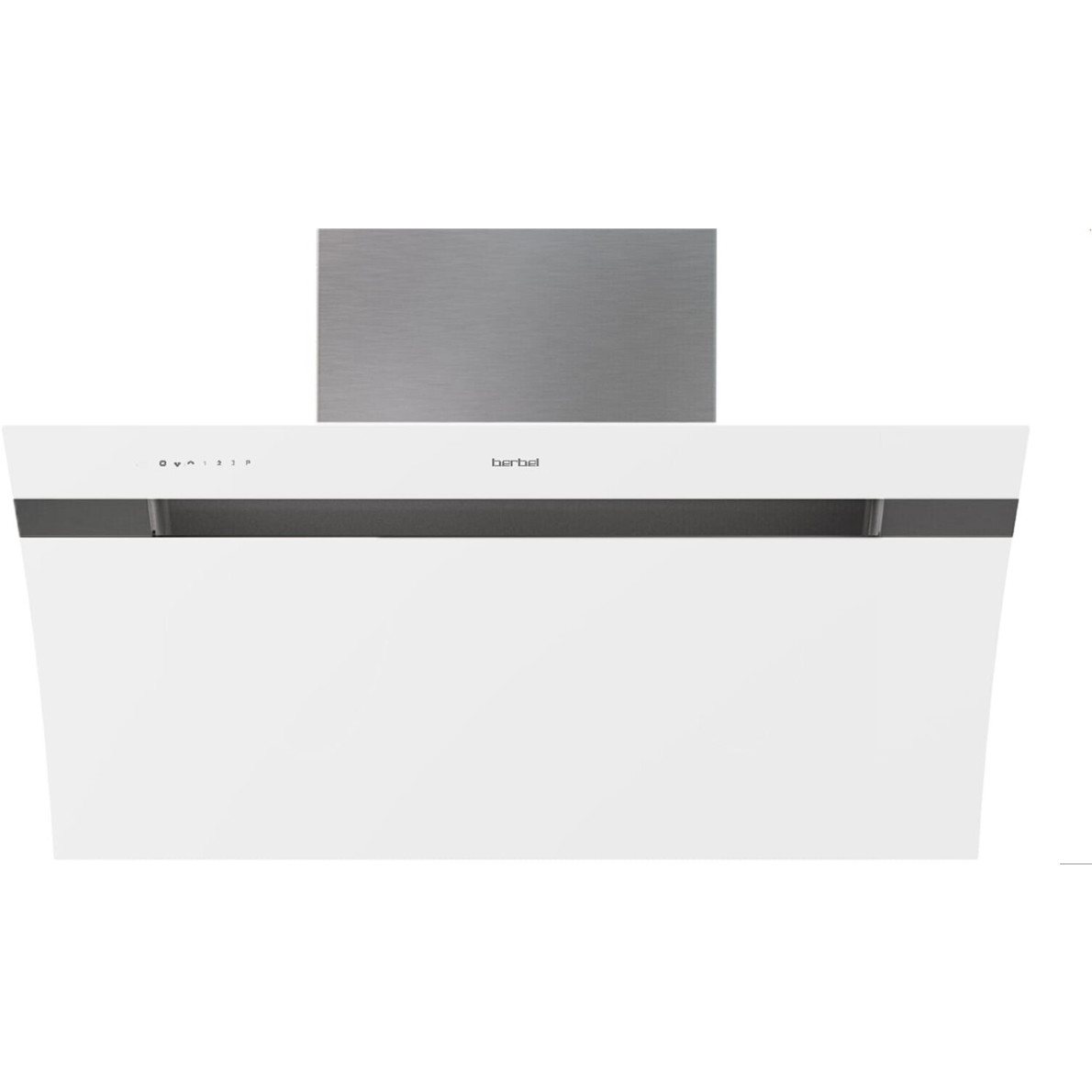 Berbel - Glassline - Kopffreihaube - 90 cm Breite, Umluft/Abluft, LED