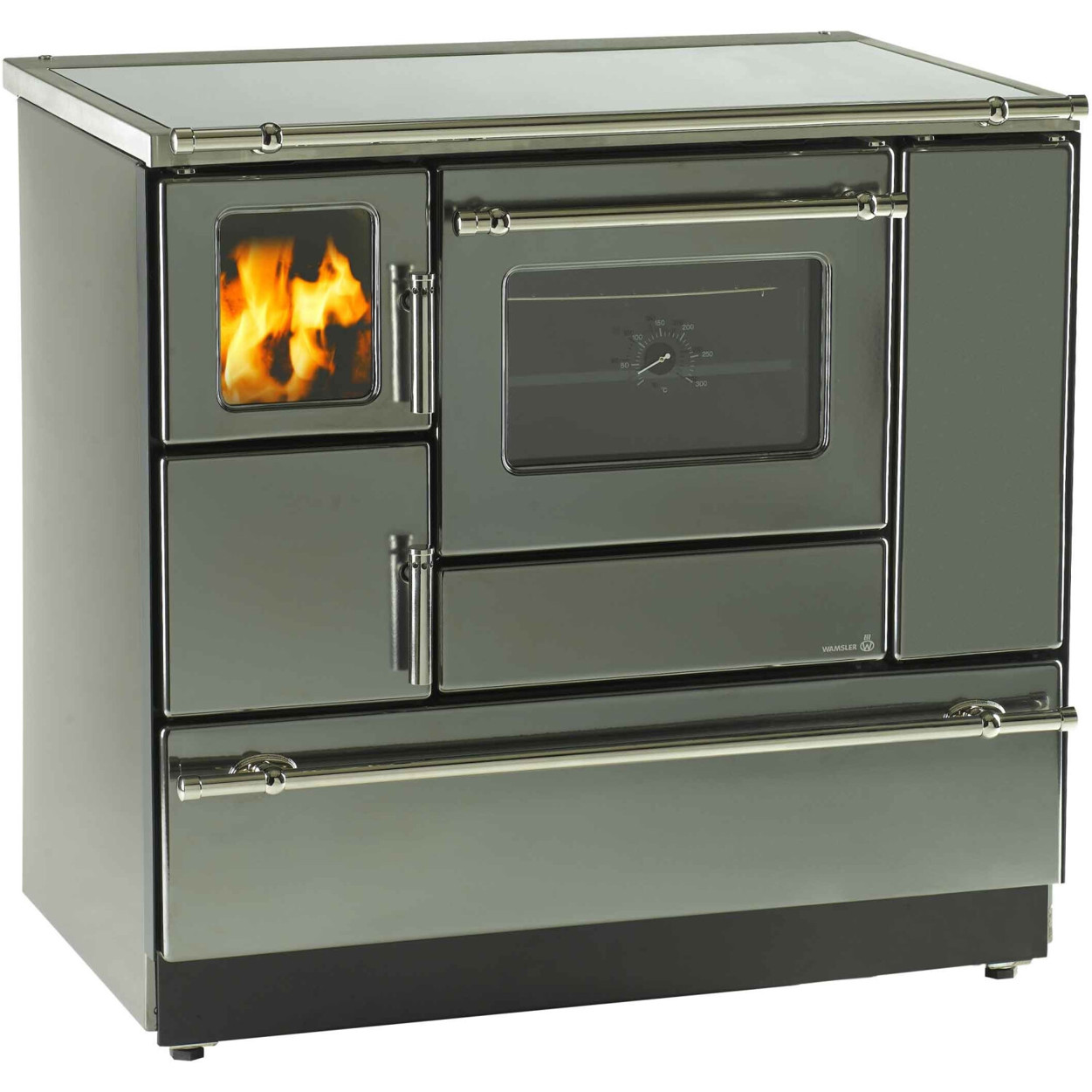 Wamsler - K 138 F - Küchenofen - 7 kW Heizleistung, Backofen, Stahlkochfeld