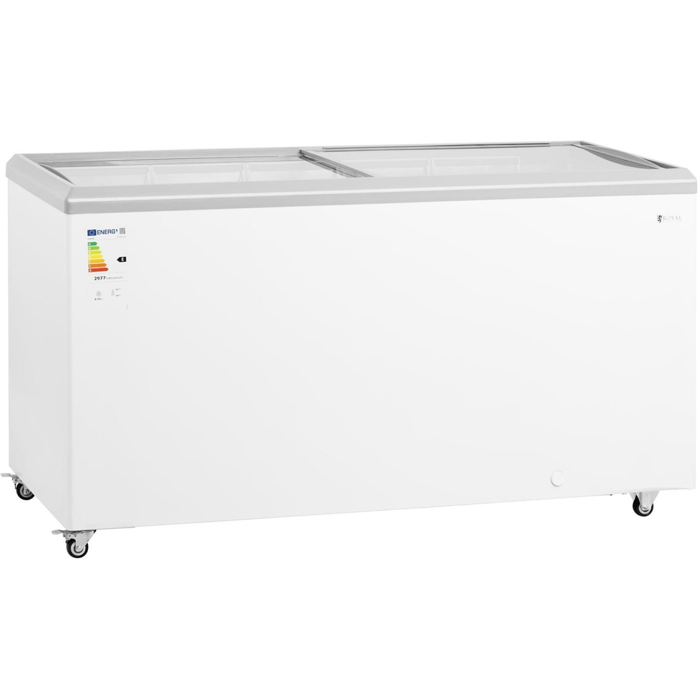 Royal Catering - RCFGDF-450 - Gefriertruhe - 450 Liter, Regelbarer Thermostat, 84 cm Höhe