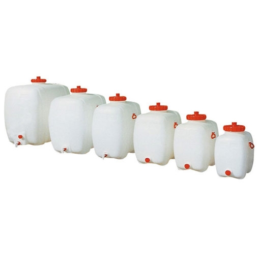 CEMO - PE-Getränkefass (Industriekanister, 60L, transparent, Polyethylen, DN 18)