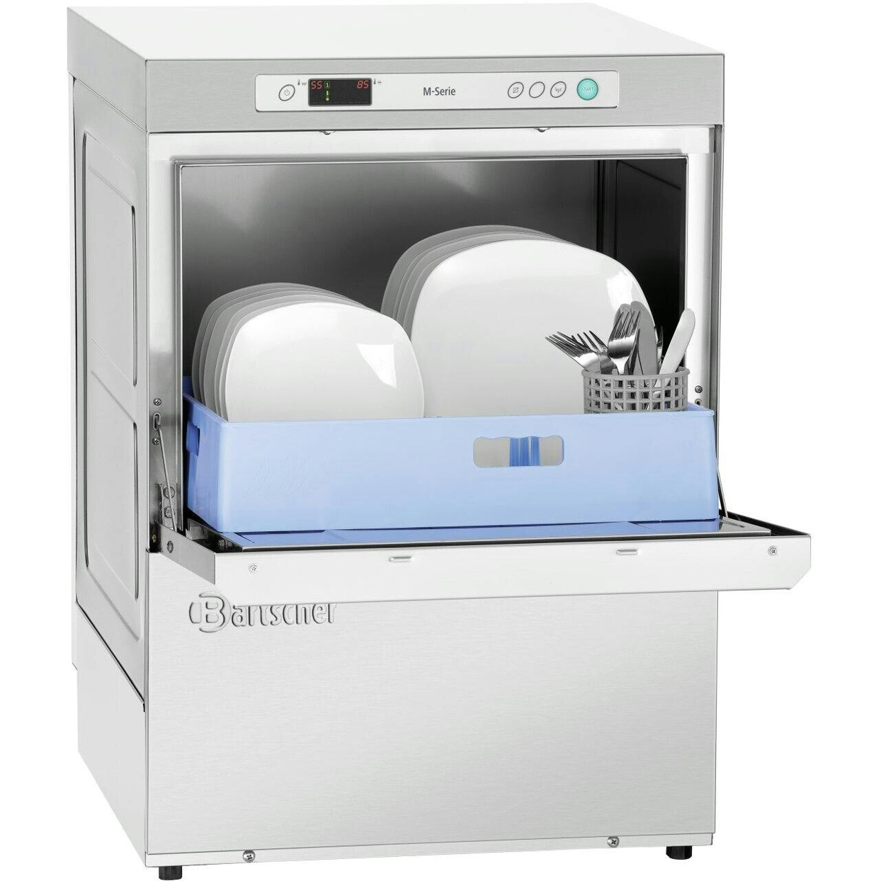 Bartscher - Spülmaschine US M500 LP K - Gläserspüler - 500x500 mm Korbabmessungen, doppelwandig, Wasserenthärter
