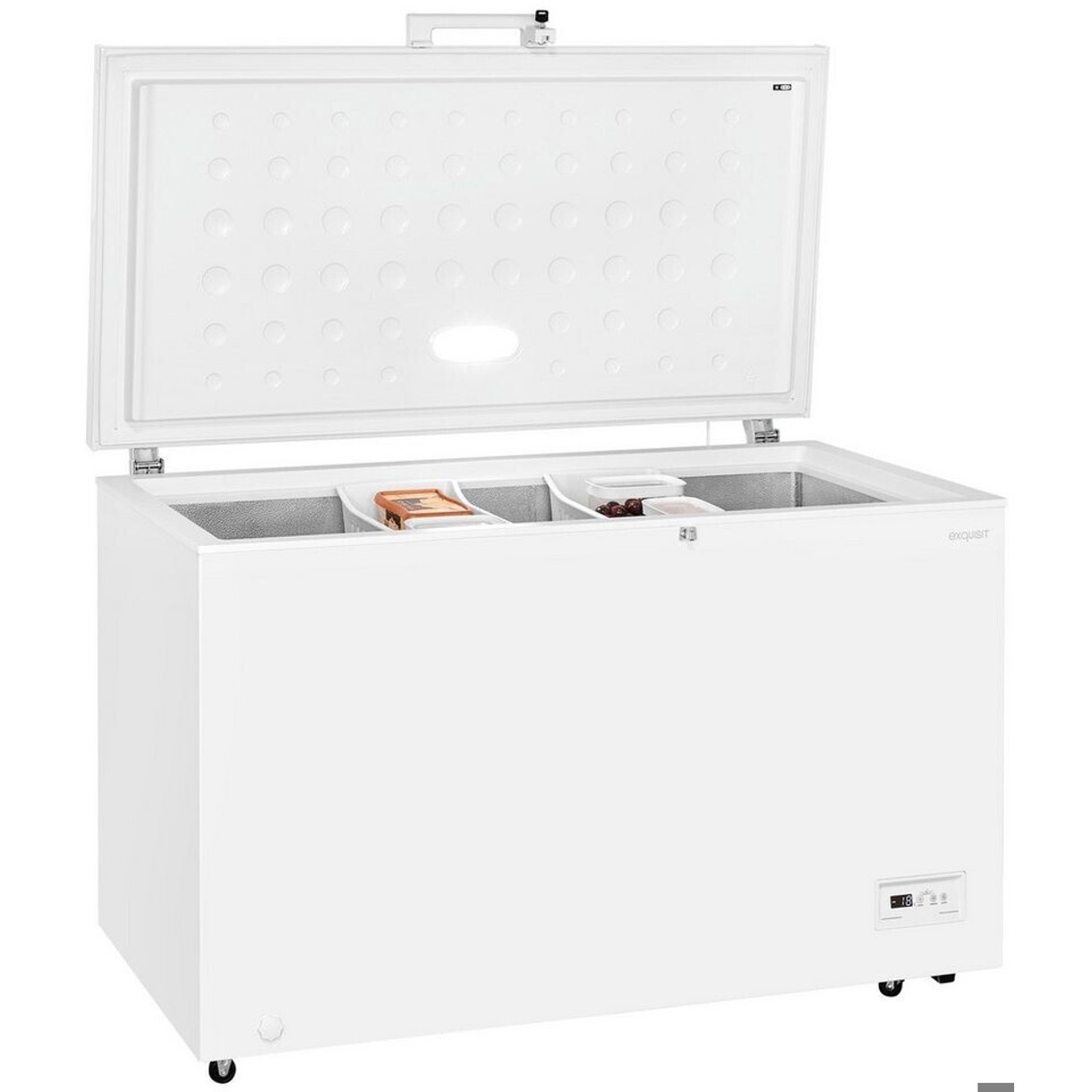 Exquisit - GT400-HE-040E - Gefriertruhe - 371 Liter, 4-Sterne, 40 dB(A)