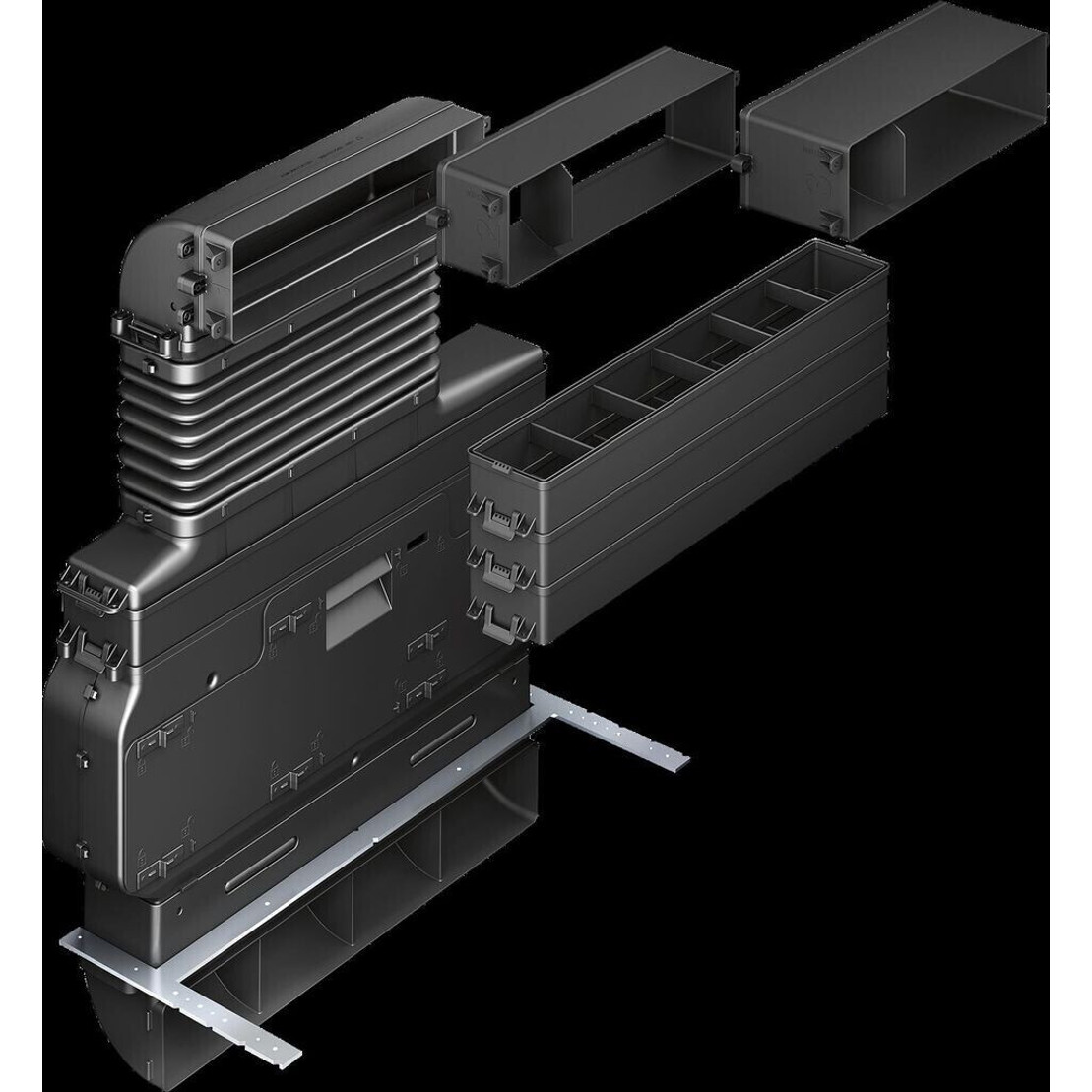 Bosch - Hez381501 - Umluftset - Dunstabzugshauben-Zubehör - schwarz, Kunststoff