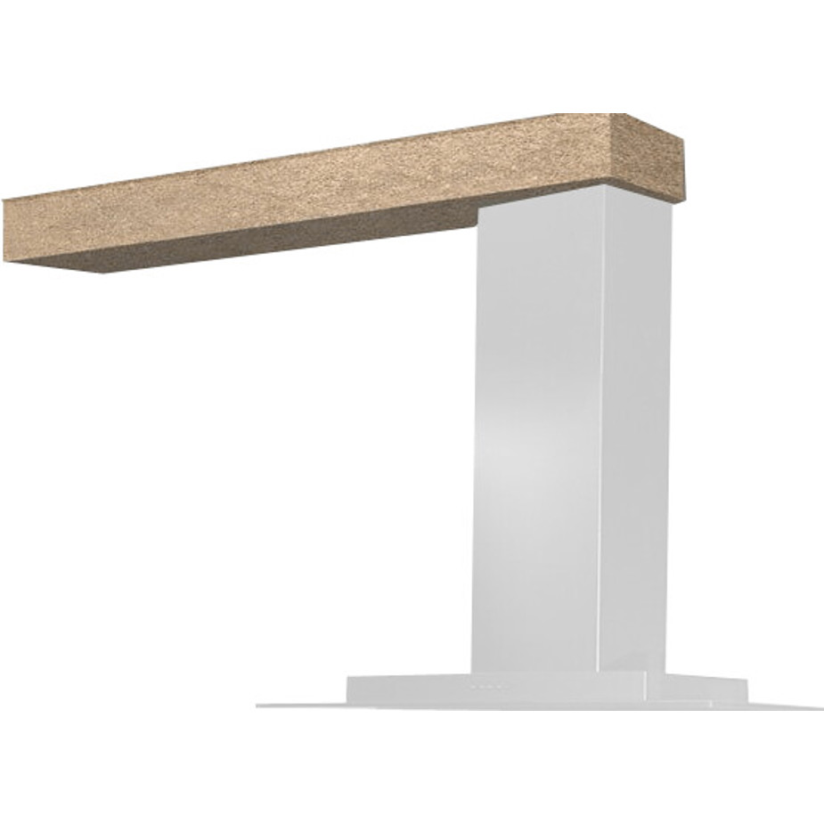 Naber - Abluftverkleidung Wandlösung - Dunstabzugshauben-Zubehör - 22 x 30 x 100 cm, Abluft-Ablage