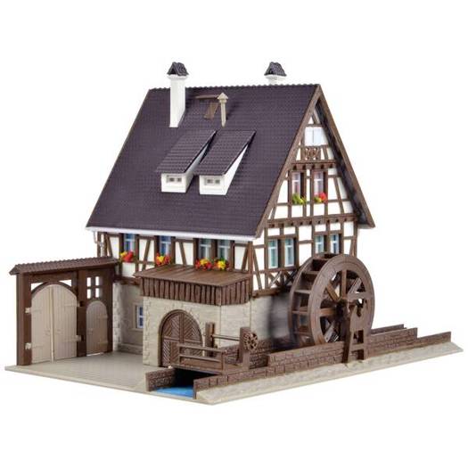 Vollmer - 47750 - N Getreidemühle Modellbausatz (Bausatz) (LxBxH: 140x115x105 mm) für Modellbahnen