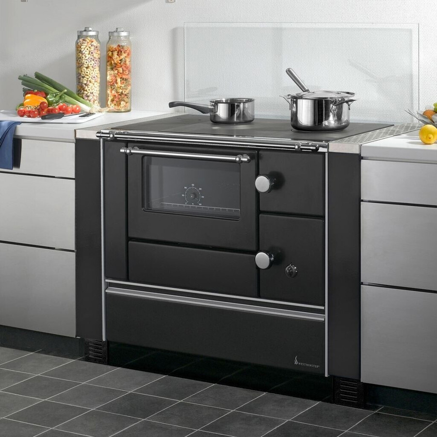 Wamsler - K 176 A/90 - Festbrennstoffherd - 90 cm Breite, 5 kW Heizleistung, Dauerbetrieb