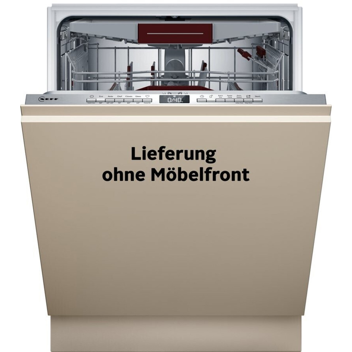 Neff - S155ECX15E - Einbaugeschirrspüler - WLAN, AquaStop, 14 Maßgedecke