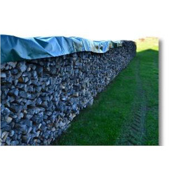 dm-folien - 1,50 x 10,00 m - PVC-Gewebe Holzabdeckplanen, grün, 650 g/qm